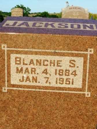 JACKSON, BLANCHE S. - Mahaska County, Iowa | BLANCHE S. JACKSON 