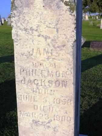 JACKSON, JANE - Mahaska County, Iowa | JANE JACKSON 