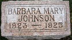 JOHNSON, BARBARA MARY - Mahaska County, Iowa | BARBARA MARY JOHNSON 