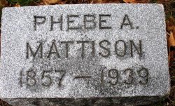 MATTISON, PHEBE A. - Mahaska County, Iowa | PHEBE A. MATTISON 