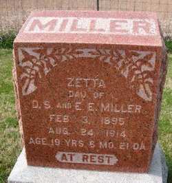 MILLER, ZETTA - Mahaska County, Iowa | ZETTA MILLER 