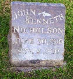 NICHOLSON, JOHN KENNETH - Mahaska County, Iowa | JOHN KENNETH NICHOLSON 