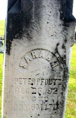 PFOUTZ, SARAH A. - Mahaska County, Iowa | SARAH A. PFOUTZ 