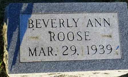 ROOSE, BEVERLY ANN - Mahaska County, Iowa | BEVERLY ANN ROOSE 