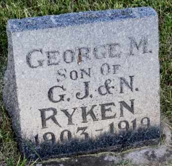 RYKEN, GEORGE M. - Mahaska County, Iowa | GEORGE M. RYKEN 