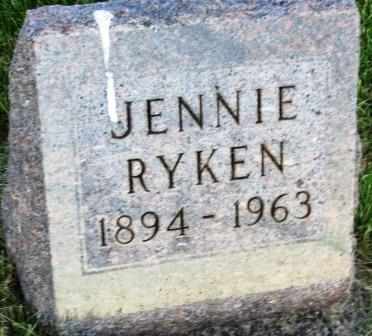 RYKEN, JENNIE - Mahaska County, Iowa | JENNIE RYKEN 