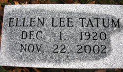 TATUM, ELLEN LEE - Mahaska County, Iowa | ELLEN LEE TATUM 