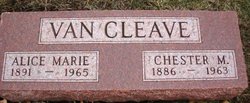 VAN CLEAVE, ALICE MARIE - Mahaska County, Iowa | ALICE MARIE VAN CLEAVE 