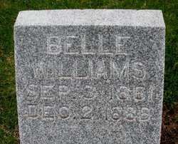 WILLIAMS, BELLE - Mahaska County, Iowa | BELLE WILLIAMS 