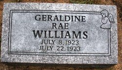 WILLIAMS, GERALDINE RAE - Mahaska County, Iowa | GERALDINE RAE WILLIAMS 
