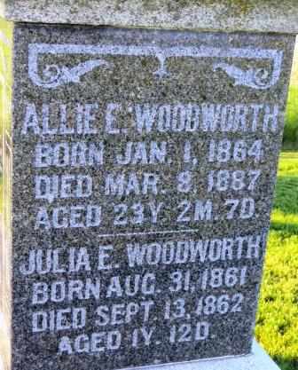 WOODWORTH, ALLIE E. - Mahaska County, Iowa | ALLIE E. WOODWORTH 