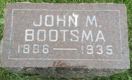 BOOTSMA, JOHN M. - Marion County, Iowa | JOHN M. BOOTSMA 