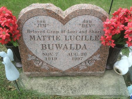 BUWALDA, MATTIE LUCILLE - Marion County, Iowa | MATTIE LUCILLE BUWALDA 