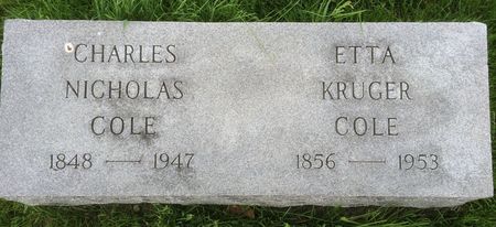 COLE, ETTA - Marion County, Iowa | ETTA COLE 