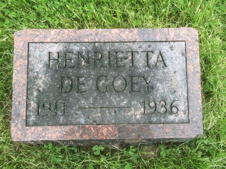 DE GOEY, HENRIETTA - Marion County, Iowa | HENRIETTA DE GOEY 