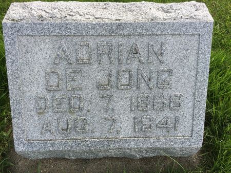 DE JONG, ADRIAN - Marion County, Iowa | ADRIAN DE JONG 