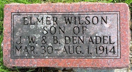 DEN ADEL, ELMER WILSON - Marion County, Iowa | ELMER WILSON DEN ADEL 