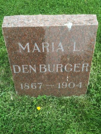 DEN BURGER, MARIA L. - Marion County, Iowa | MARIA L. DEN BURGER 