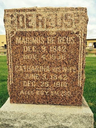 DE REUS, MARINUS - Marion County, Iowa | MARINUS DE REUS 