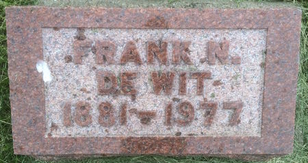 DE WIT, FRANK N. - Marion County, Iowa | FRANK N. DE WIT 
