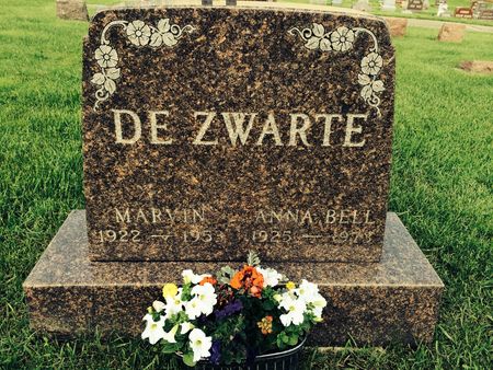 DE ZWARTE, ANNA BELL - Marion County, Iowa | ANNA BELL DE ZWARTE 