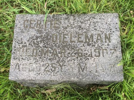 DIELEMAN, GERTIE - Marion County, Iowa | GERTIE DIELEMAN 