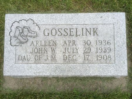 GOSSELINK, DAU OF J. M. - Marion County, Iowa | DAU OF J. M. GOSSELINK 