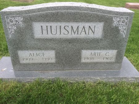 HUISMAN, ALICE - Marion County, Iowa | ALICE HUISMAN 