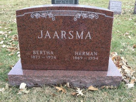 JAARSMA, BERTHA - Marion County, Iowa | BERTHA JAARSMA 