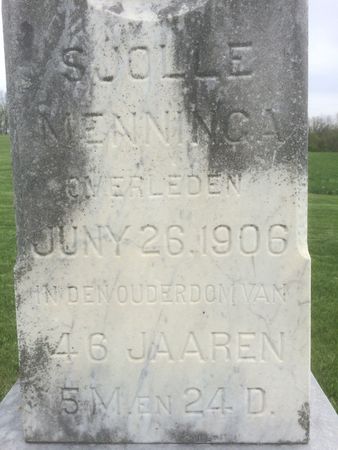 MENNINGA, SJOLLE - Marion County, Iowa | SJOLLE MENNINGA 