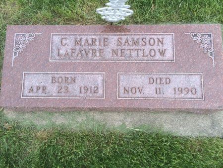 SAMSON NETTLOW, C. MARIE - Marion County, Iowa | C. MARIE SAMSON NETTLOW 