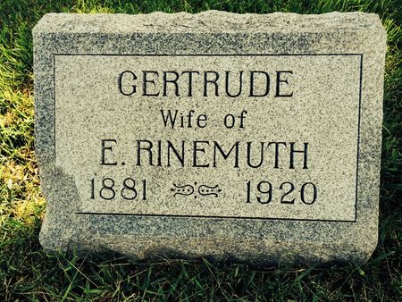 RINEMUTH, GERTRUDE - Marion County, Iowa | GERTRUDE RINEMUTH 