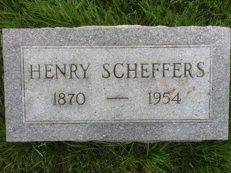SCHEFFERS, HENRY - Marion County, Iowa | HENRY SCHEFFERS 