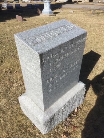 ALLEN STODDARD, DRUSILLA CHAPMAN - Marion County, Iowa | DRUSILLA CHAPMAN ALLEN STODDARD 