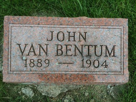 VAN BENTUM, JOHN - Marion County, Iowa | JOHN VAN BENTUM 