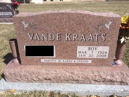 VANDE KRAATS, ROY - Marion County, Iowa | ROY VANDE KRAATS 