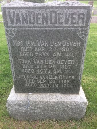 VAN DEN OEVER, MRS. WILLIAM - Marion County, Iowa | MRS. WILLIAM VAN DEN OEVER 