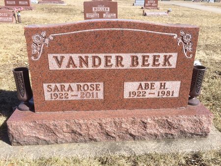VANDER BEEK, SARA ROSE - Marion County, Iowa | SARA ROSE VANDER BEEK 