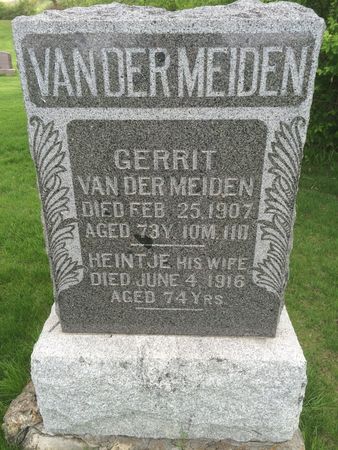 VAN DER MEIDEN, HEINTJE - Marion County, Iowa | HEINTJE VAN DER MEIDEN 