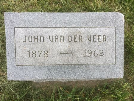 VAN DER VEER, JOHN - Marion County, Iowa | JOHN VAN DER VEER 