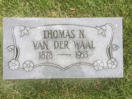 VAN DER WAAL, THOMAS N. - Marion County, Iowa | THOMAS N. VAN DER WAAL 