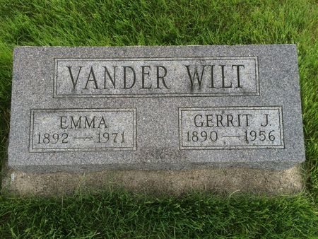 VANDER WILT, EMMA - Marion County, Iowa | EMMA VANDER WILT 