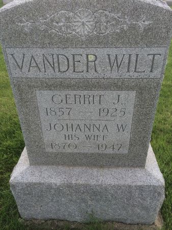 VANDER WILT, JOHANNA W. - Marion County, Iowa | JOHANNA W. VANDER WILT 