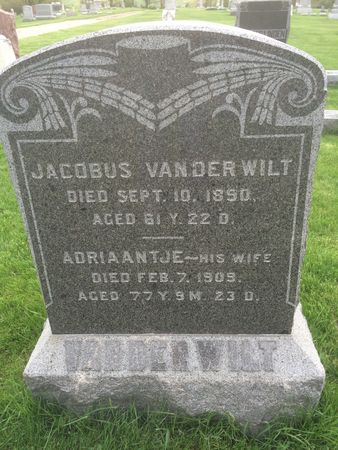 VAN DER WILT, JACOBUS - Marion County, Iowa | JACOBUS VAN DER WILT 
