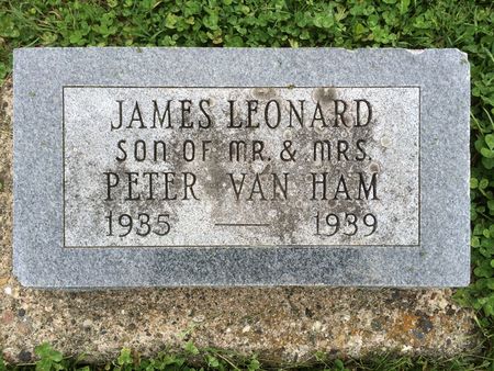 VAN HAM, JAMES LEONARD - Marion County, Iowa | JAMES LEONARD VAN HAM 