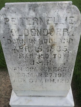 OLDENDORP VAN SPANCKEREN, PEITERNELLIE - Marion County, Iowa | PEITERNELLIE OLDENDORP VAN SPANCKEREN 