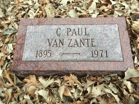 VAN ZANTE, C. PAUL - Marion County, Iowa | C. PAUL VAN ZANTE 