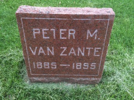 VAN ZANTE, PETER M. - Marion County, Iowa | PETER M. VAN ZANTE 