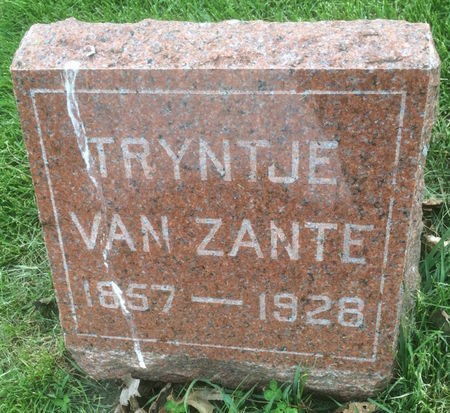 VAN ZANTE, TRYNTJE - Marion County, Iowa | TRYNTJE VAN ZANTE 