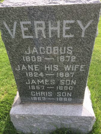 VERHEY, JACOBUS - Marion County, Iowa | JACOBUS VERHEY 